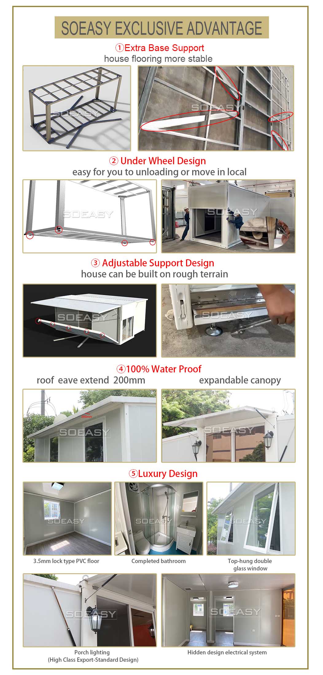 expandable container hosue advantage