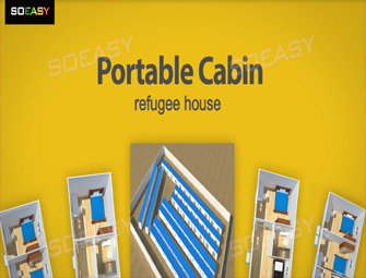 यूक्रेन के लिए SOEASY प्रीफ़ैब पोर्टेबल केबिन शरणार्थी आवास
